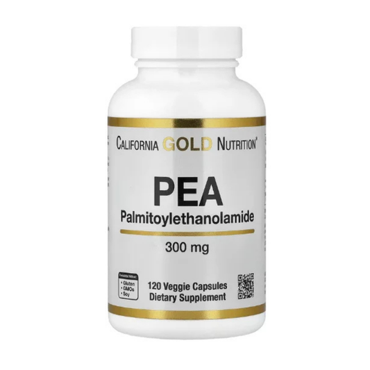 California Gold Nutrition, PEA (Palmitoylethanolamide), 300 mg, 120 Veggie Capsules in Pakistan