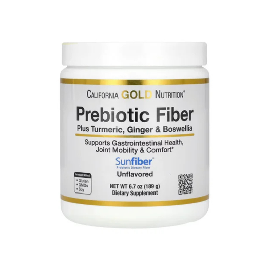 California Gold Nutrition, Prebiotic Fiber Plus Turmeric Extract, 6.7 oz (189 g) in Pakistan
