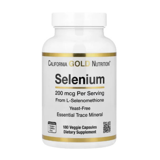 California Gold Nutrition, Selenium, Yeast-Free, 200 mcg, 180 Veggie Capsules in Pakistan
