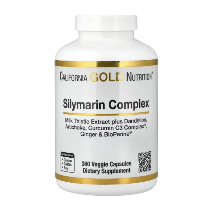 California Gold Nutrition, Silymarin Complex with Milk Thistle Extract Plus Dandelion, 360 Capsules in Pakistan