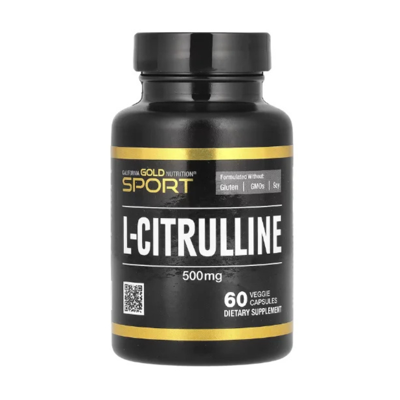 California Gold Nutrition, Sport, L-Citrulline, Kyowa Hakko, 500 mg, 60 Veggie Capsules in Pakistan