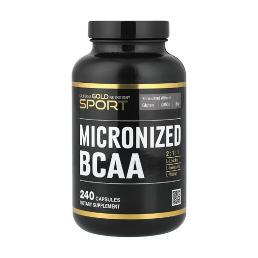 California Gold Nutrition, Sport, Micronized BCAA, Branched Chain Amino Acids, 240 Capsules in Pakistan