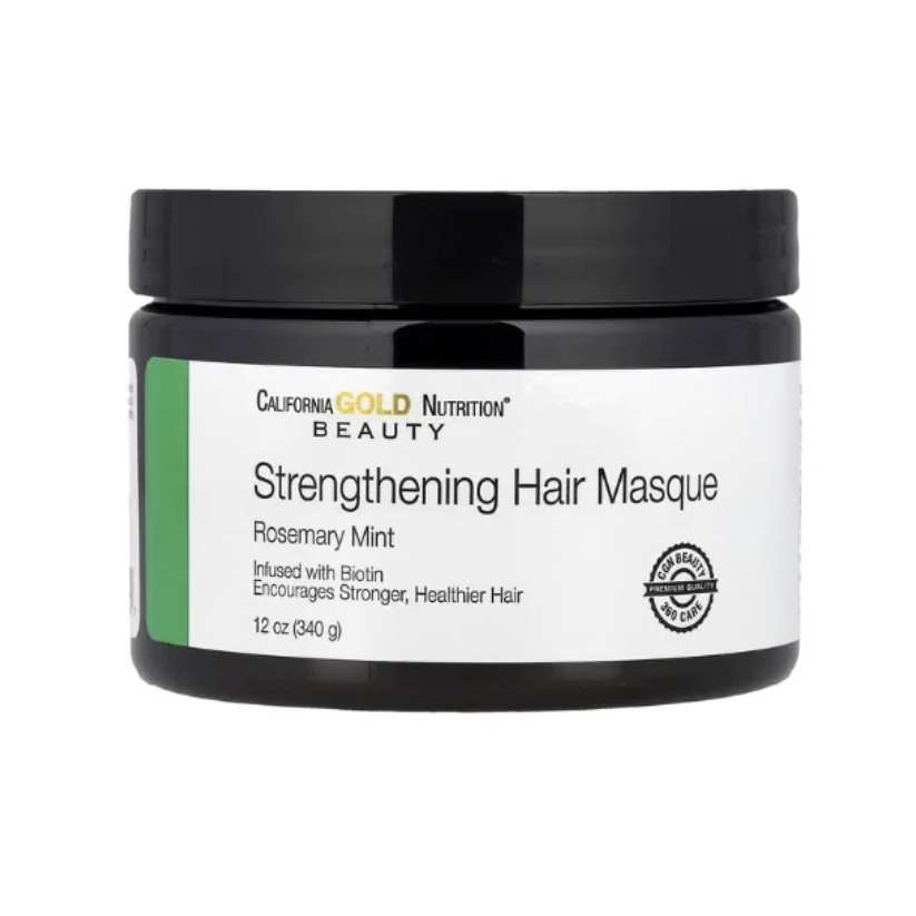 California Gold Nutrition, Strengthening Hair Masque, Biotin, Rosemary Mint, 12 oz (340 g) in Pakistan