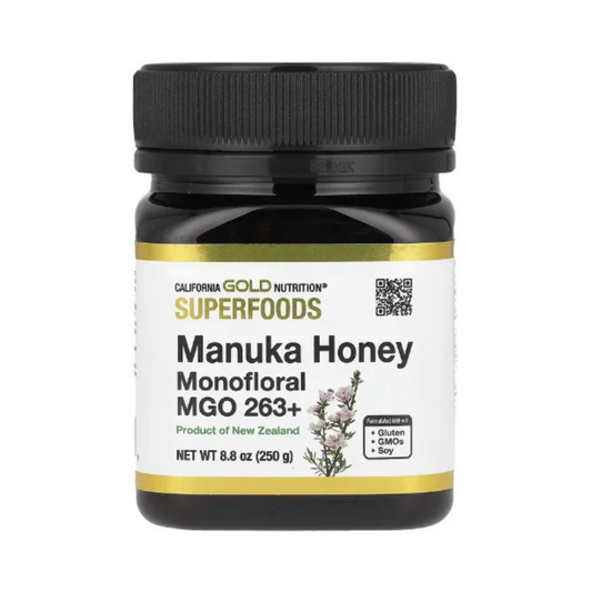 California Gold Nutrition, Superfoods, Manuka Honey, Monofloral, MGO 263+, 8.8 oz (250 g) in Pakistan