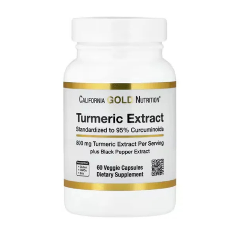 California Gold Nutrition, Turmeric Extract with 95% Curcuminoids, and BioPerine® Black Pepper Extract, 60 Capsules in Pakistan