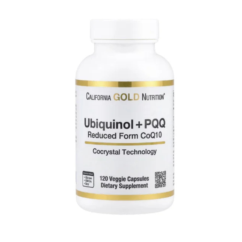 California Gold Nutrition, Ubiquinol Reduced Form CoQ10 + PQQ, 120 Veggie Capsules in Pakistan