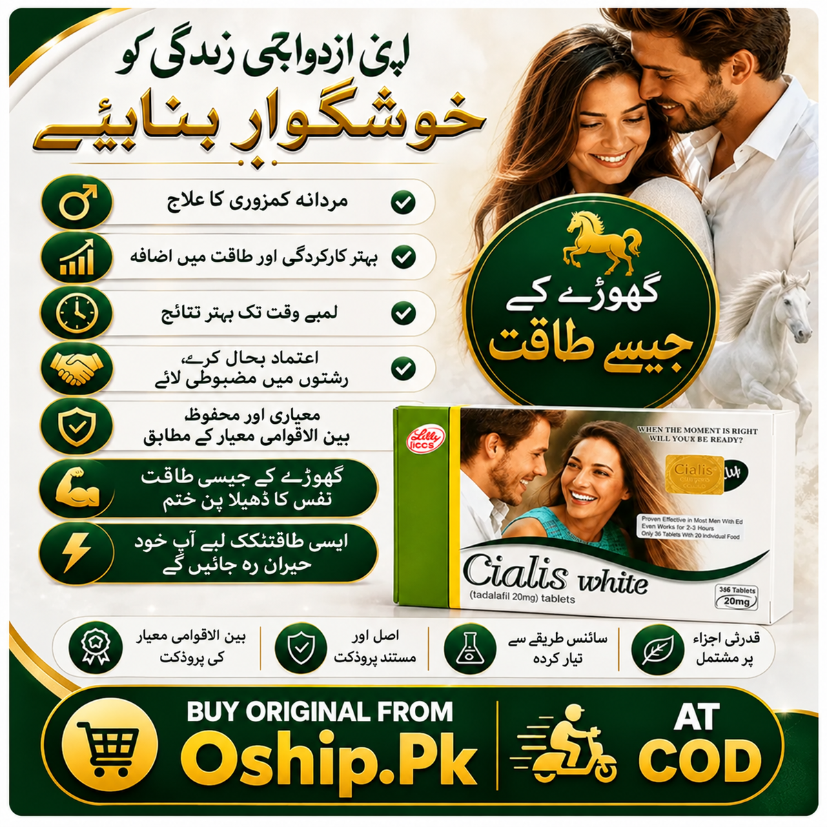 Cialis White 20mg Tablet Price in Pakistan