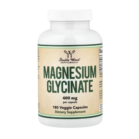 Double Wood Supplements, Magnesium Glycinate, 400 mg, 180 Veggie Capsules in Pakistan