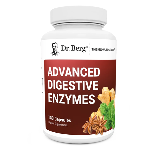 Dr. Berg Advanced Digestive Enzymes with Apple Cider Vinegar and Pancreatin – 180 Capsules in Pakistan