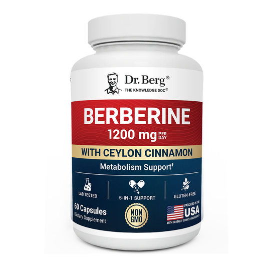 Dr. Berg Berberine with Ceylon Cinnamon 1200 mg Capsules in Pakistan