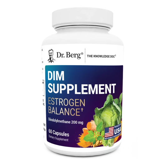 Dr. Berg DIM Supplement Estrogen Balance with Black Cohosh and Ashwagandha – 60 Capsules in Pakistan