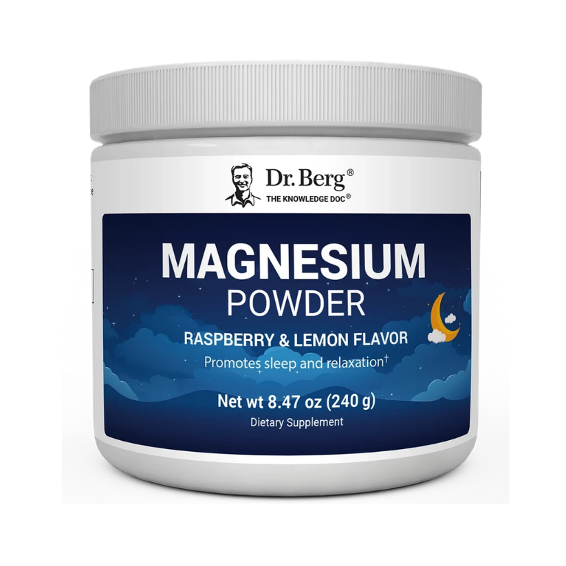 Dr. Berg Magnesium Powder Drink Raspberry Lemon Flavor – 325 mg of Magnesium Glycinate per serving – 50 servings in Pakistan