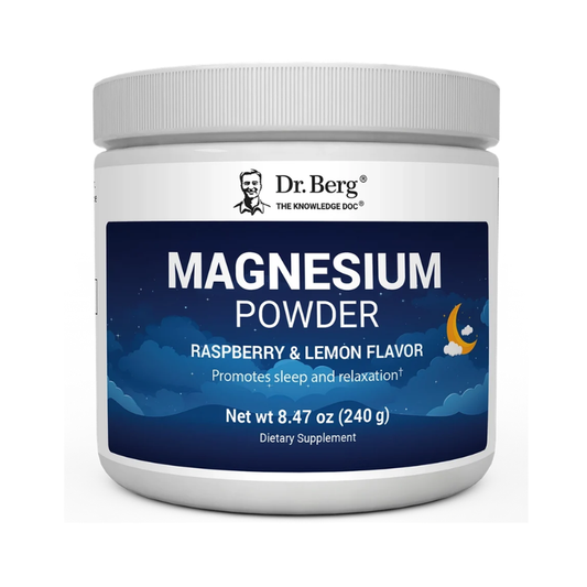 Dr. Berg Magnesium Powder Drink Raspberry Lemon Flavor – 325 mg of Magnesium Glycinate per serving – 50 servings in Pakistan