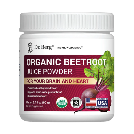 Dr. Berg Organic Beetroot Juice Powder – Raw, Fresh, USDA Organic – 3.18 oz in Pakistan