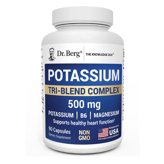 Dr. Berg Potassium Tri-Blend Complex 500 mg Capsules in Pakistan