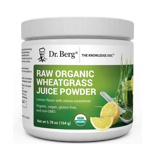 Dr. Berg Raw Organic Wheatgrass Juice Powder USDA Organic – Lemon in Pakistan