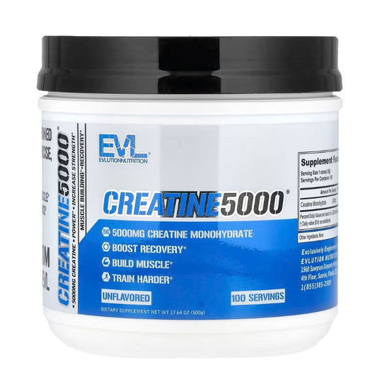 EVLution Nutrition, Creatine5000®, Unflavored, 17.64 oz (500 g) in Pakistan