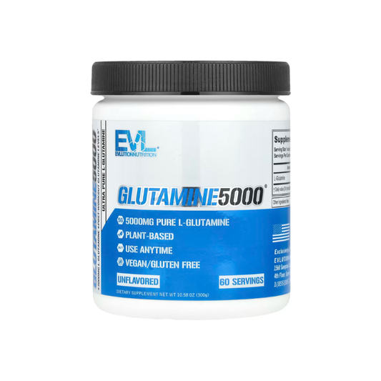 EVLution Nutrition, Glutamine5000®, Unflavored, 10.58 oz (300 g) in Pakistan