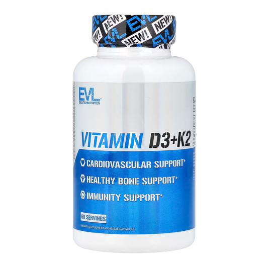 EVLution Nutrition, Vitamin D3+K2, 60 Veggie Capsules in Pakistan