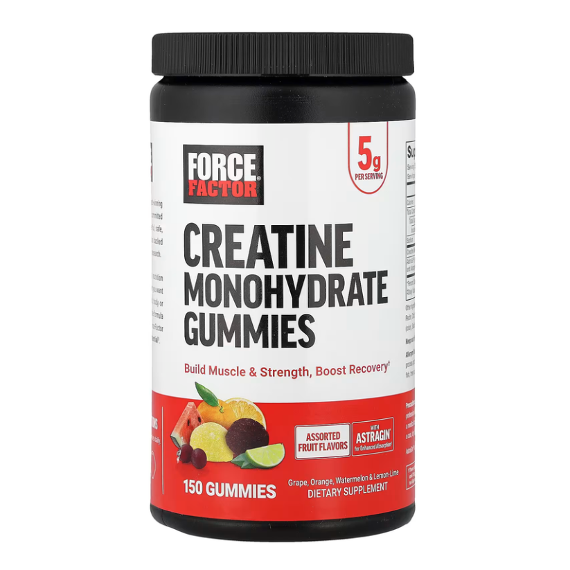 Force Factor, Creatine Monohydrate Gummies, Assorted Fruit, 150 Gummies in Pakistan