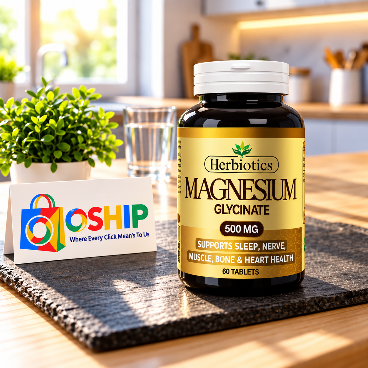 Herbiotics Magnesium Glycinate (500mg) Tablets in Pakistan