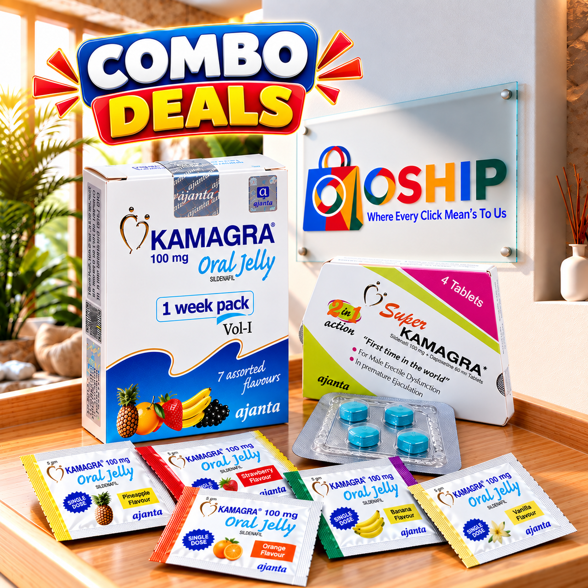 Kamagra Oral Jelly & Kamagra Tablets Combo Pack