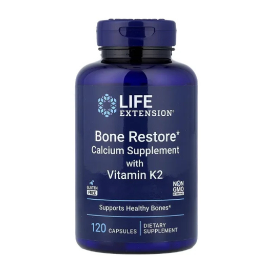 Life Extension, Bone Restore, Calcium Supplement with Vitamin K2, 120 Capsules in Pakistan