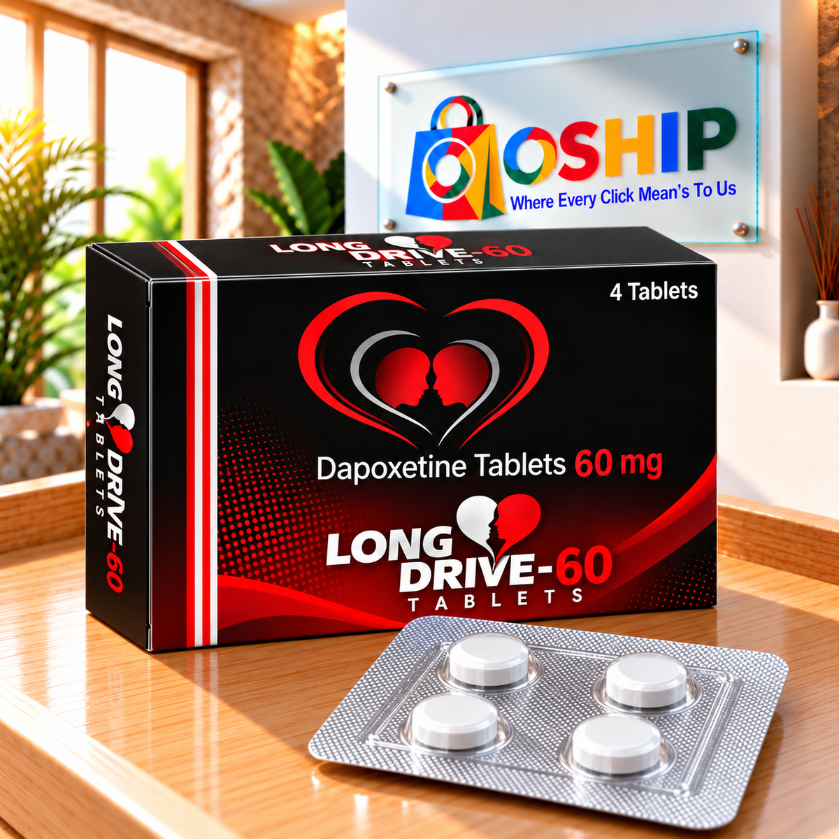 Long Drive Dapoxetine 60mg Tablets in Pakistan