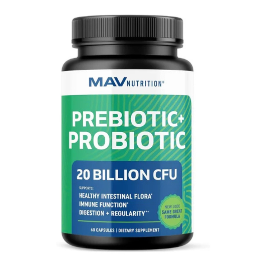 MAV Nutrition Prebiotics and Probiotics 20 Billion CFU 30 Capsules in Pakistan