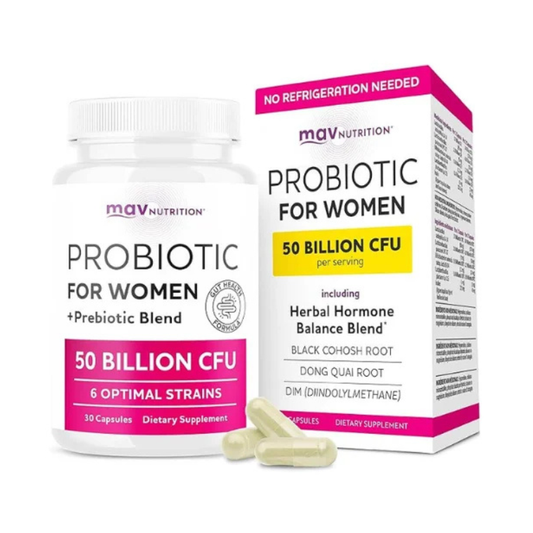 MAV Nutrition Probiotics For Women 50 Billion CFU 30 Capsules in Pakistan