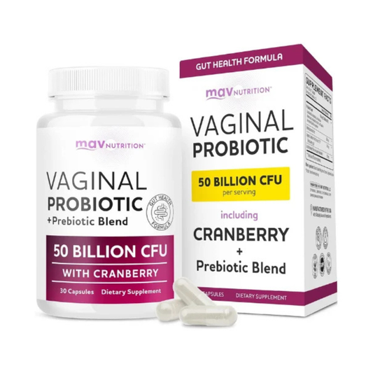 MAV Nutrition Vaginal Probiotics 50 Billion CFU 30 Capsules in Pakistan