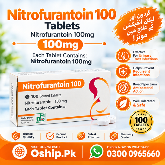 Mehr Darou Nitrofurantoin 100mg Tablets in Pakistan