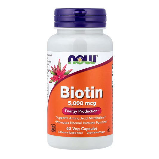 NOW Foods, Biotin, 5,000 mcg, 60 Veg Capsules in Pakistan