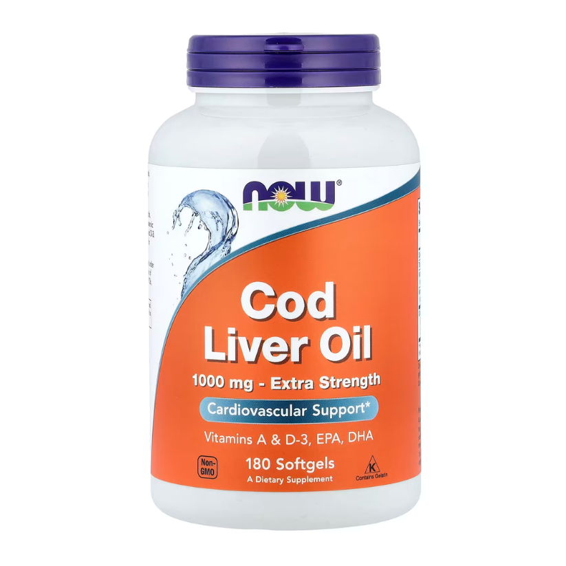 NOW Foods, Cod Liver Oil, 1,000 mg, 180 Softgels in Pakistan