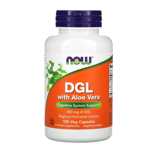 NOW Foods, DGL with Aloe Vera, 400 mg, 100 Veg Capsules in Pakistan