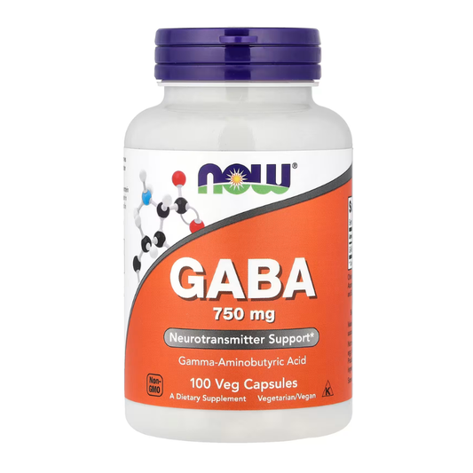 NOW Foods, GABA, 750 mg, 100 Veg Capsules in Pakistan