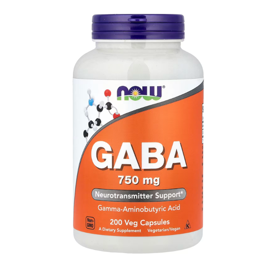 NOW Foods, GABA, 750 mg, 200 Veg Capsules in Pakistan