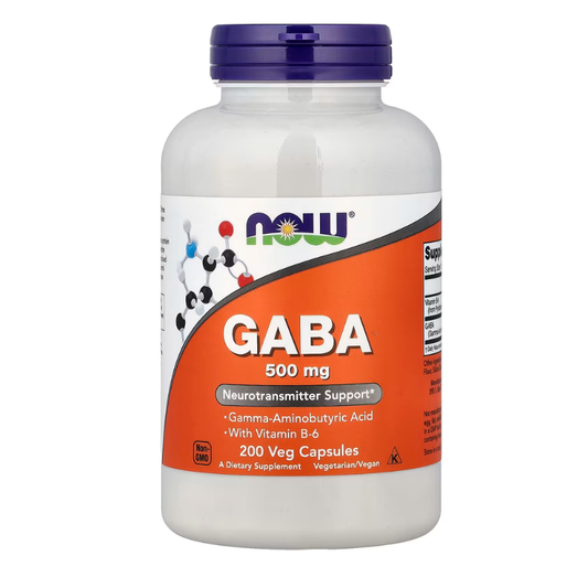 NOW Foods, GABA With Vitamin B-6, 500 mg, 200 Veg Capsules in Pakistan
