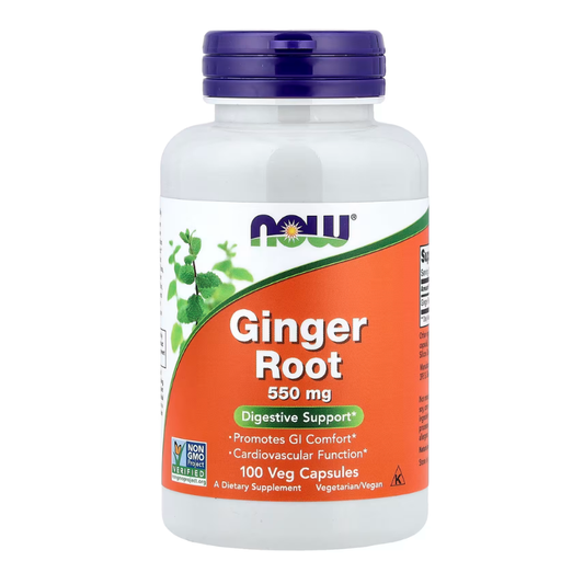 NOW Foods, Ginger Root, 550 mg, 100 Veg Capsules in Pakistan