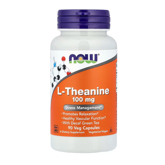 NOW Foods, L-Theanine, 100 mg, 90 Veg Capsules in Pakistan