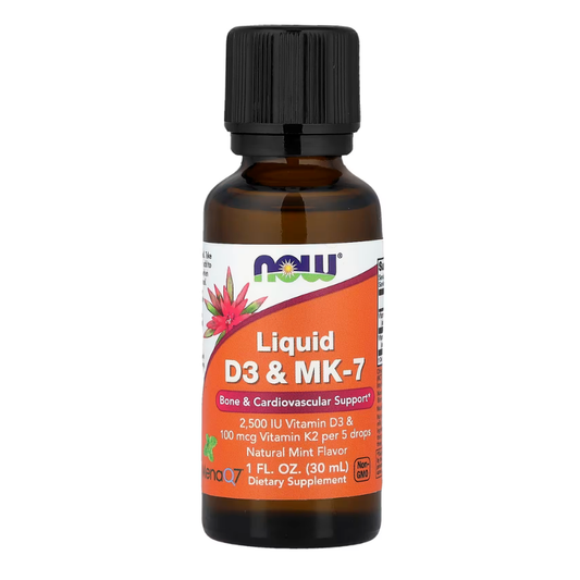 NOW Foods, Liquid D3 & MK-7, Natural Mint, 1 fl oz (30 ml) in Pakistan