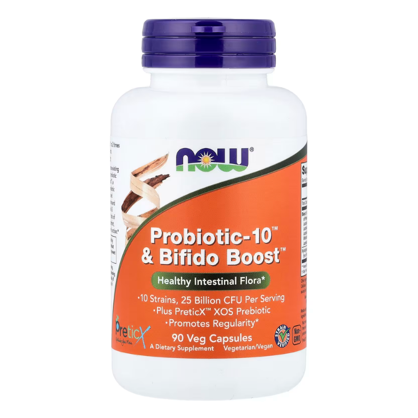 NOW Foods, Probiotic-10™ & Bifido Boost™, 90 Veg Capsules in Pakistan