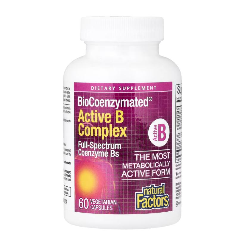 Natural Factors, BioCoenzymated®, Active B Complex, 60 Vegetarian Capsules in Pakistan