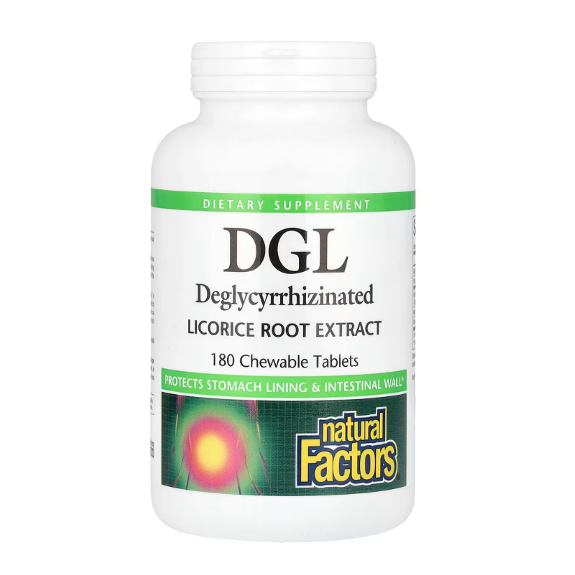 Natural Factors, DGL, Deglycyrrhizinated Licorice Root Extract, 180 Chewable Tablets in Pakistan