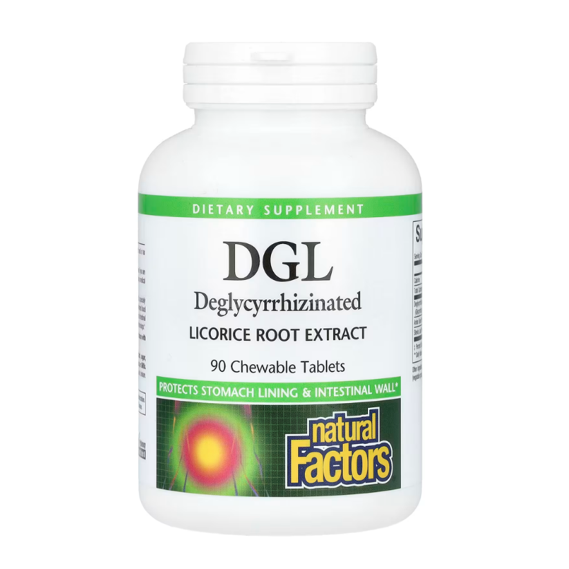Natural Factors, DGL, Deglycyrrhizinated Licorice Root Extract, 90 Chewable Tablets in Pakistan