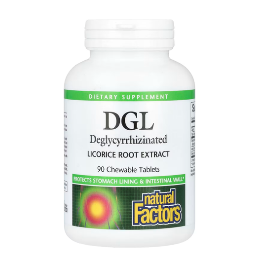 Natural Factors, DGL, Deglycyrrhizinated Licorice Root Extract, 90 Chewable Tablets in Pakistan