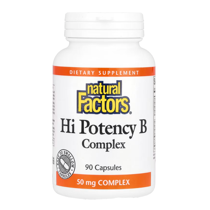 Natural Factors, Hi Potency B Complex, 90 Capsules in Pakistan