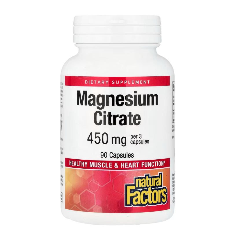 Natural Factors, Magnesium Citrate, 450 mg, 90 Capsules in Pakistan