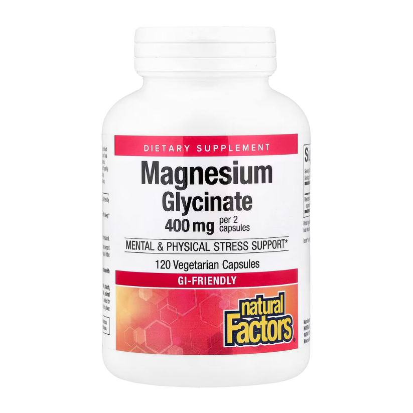 Natural Factors, Magnesium Glycinate, 200 mg, 120 Vegetarian Capsules in Pakistan