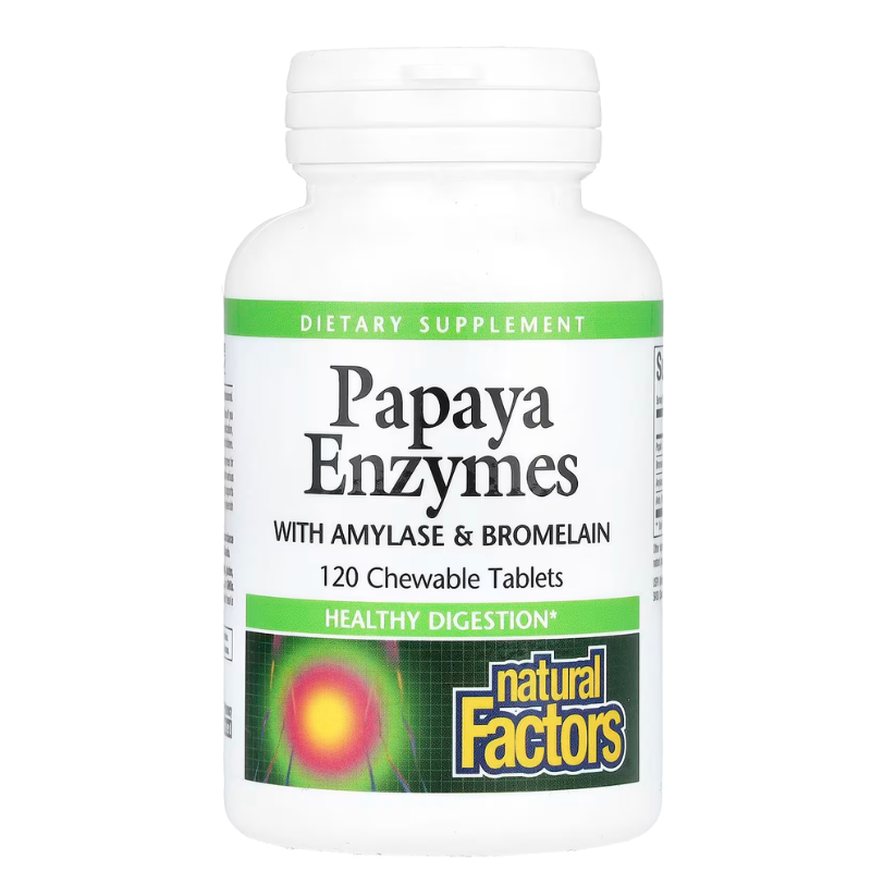 Natural Factors, Papaya Enzymes with Amylase & Bromelain, 120 Chewable Tablets in Pakistan
